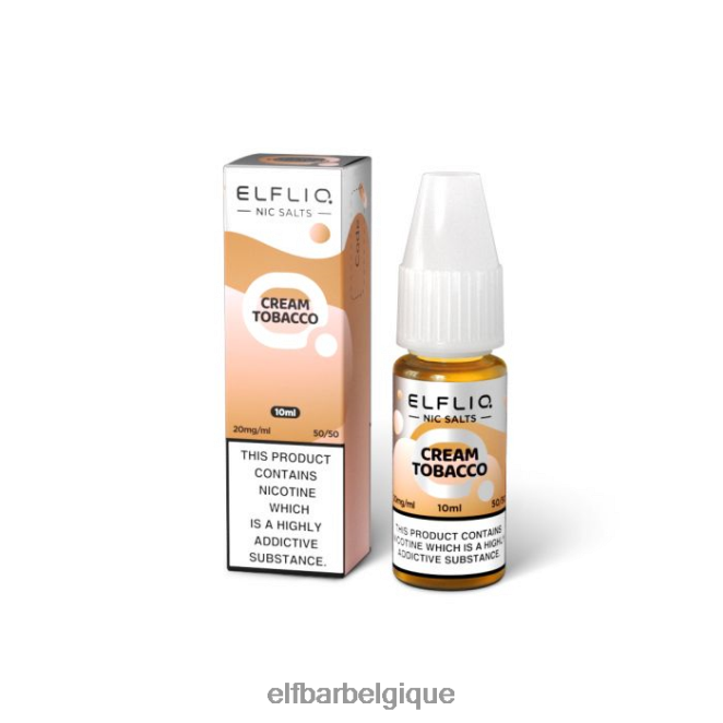 elfbar elfliq crème tabac sels de nic -10ml-20 mg/ml 02H4PX212