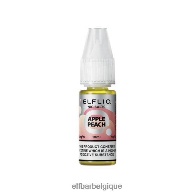 elfbar elfliq sels de nic pomme pêche - 10 ml-10 mg/ml 02H4PX219