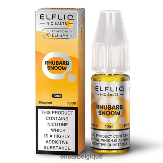 elfbar elfliq sels de nic - rhubarbe neige - 10ml-10 mg/ml 02H4PX171