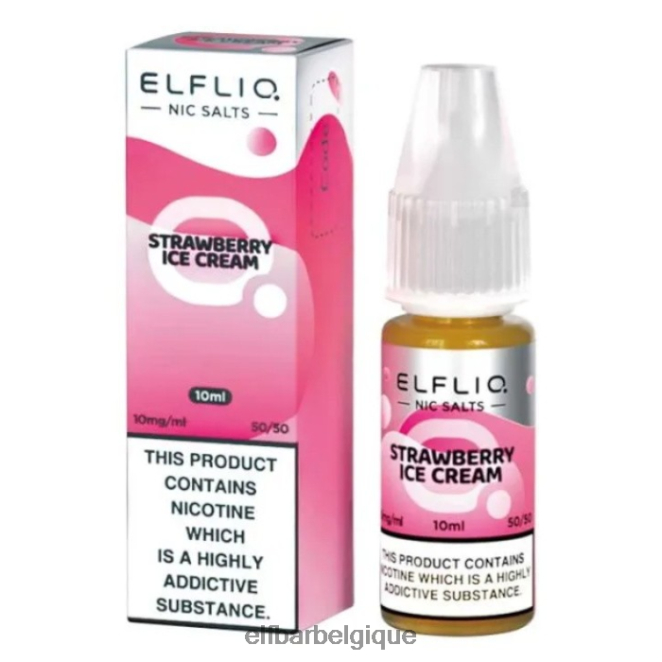 sels de nic elfbar elfliq - fraise neige - 10 ml-10 mg/ml 02H4PX182