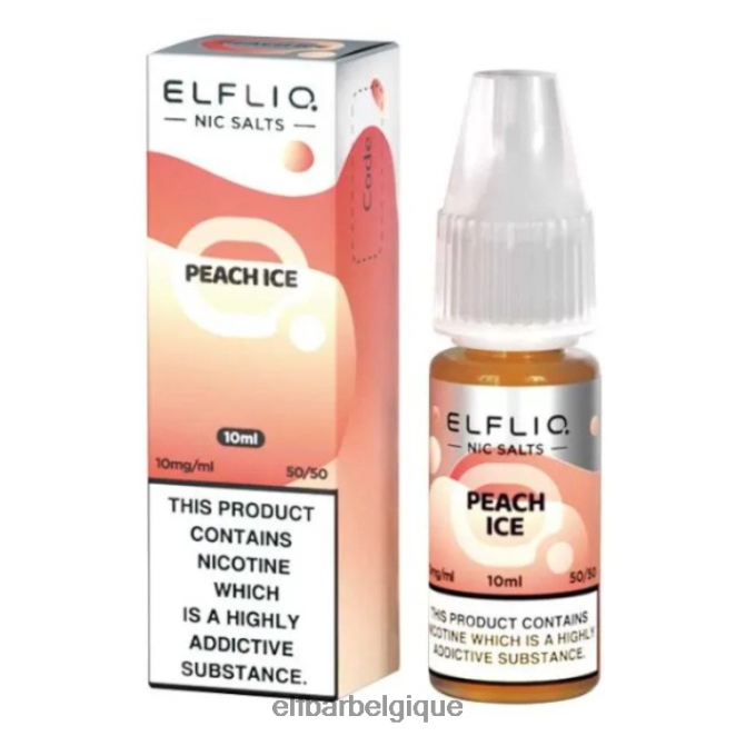 sels de nic elfbar elfliq - glace à la pêche - 10 ml-10 mg/ml 02H4PX185