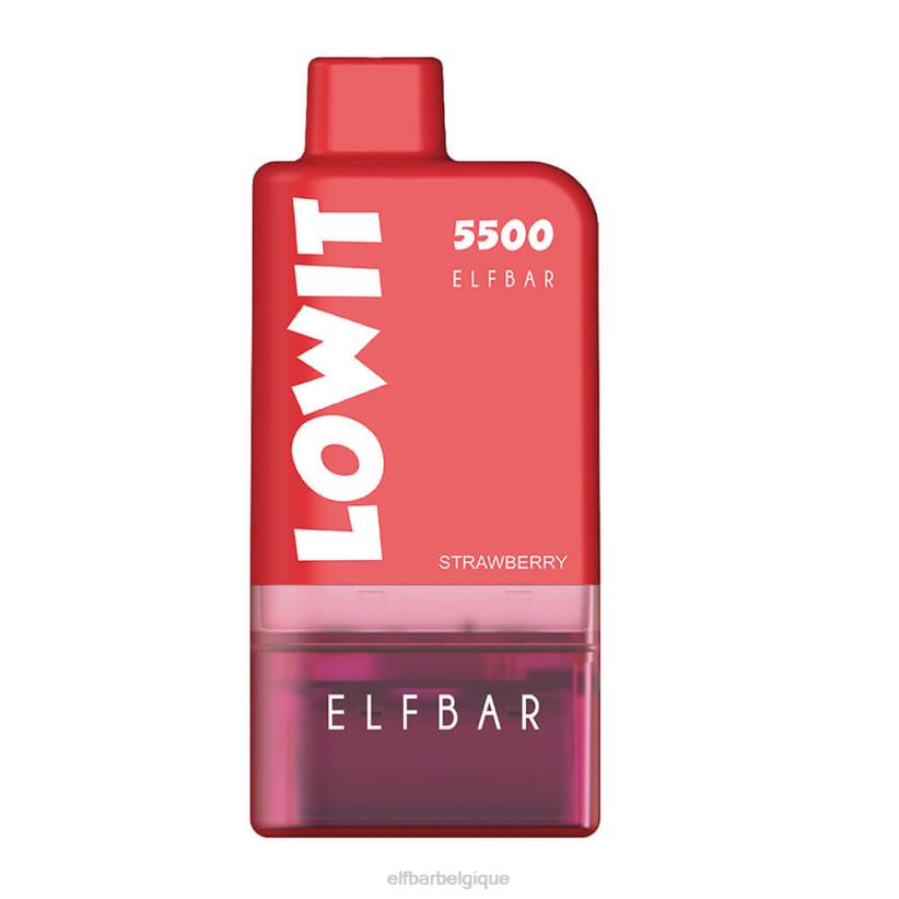 ELFBAR kit de dosettes préremplies lowit 5500 2%nic F6JP125 glace à la fraise