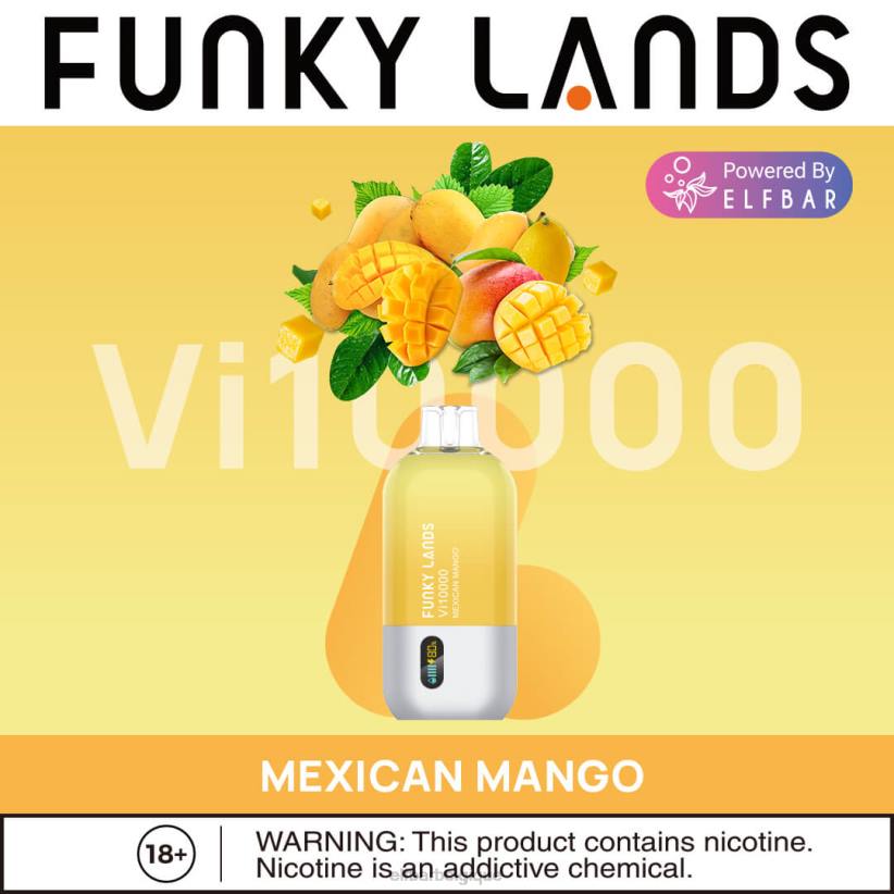 ELFBAR Funky Lands Vape jetable Vi10000 bouffées F6JP166 mangue mexicaine