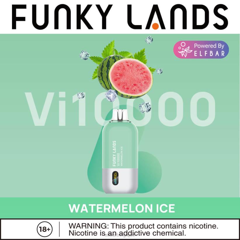 ELFBAR Funky Lands meilleure saveur vape jetable vi10000 série glacée F6JP154 glace à la pastèque