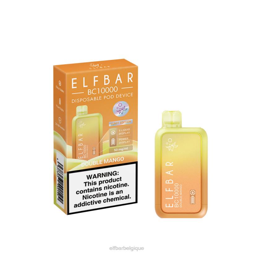 ELFBAR meilleure saveur vape jetable bc10000 meilleure vente F6JP11 double mangue