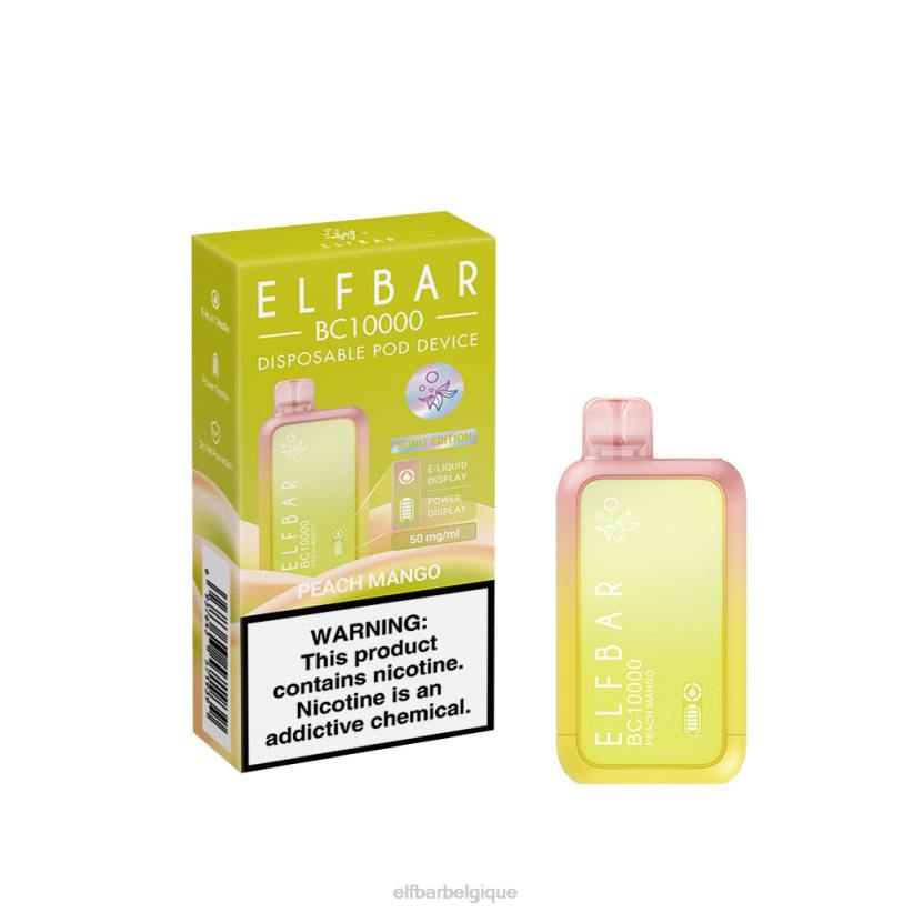 ELFBAR meilleure saveur vape jetable bc10000 meilleure vente F6JP12 pêche mangue