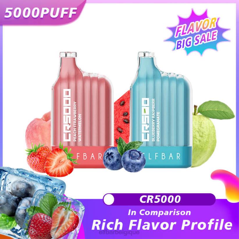 ELFBAR meilleure saveur vape jetable cr5000 grande vente F6JP16 pastèque